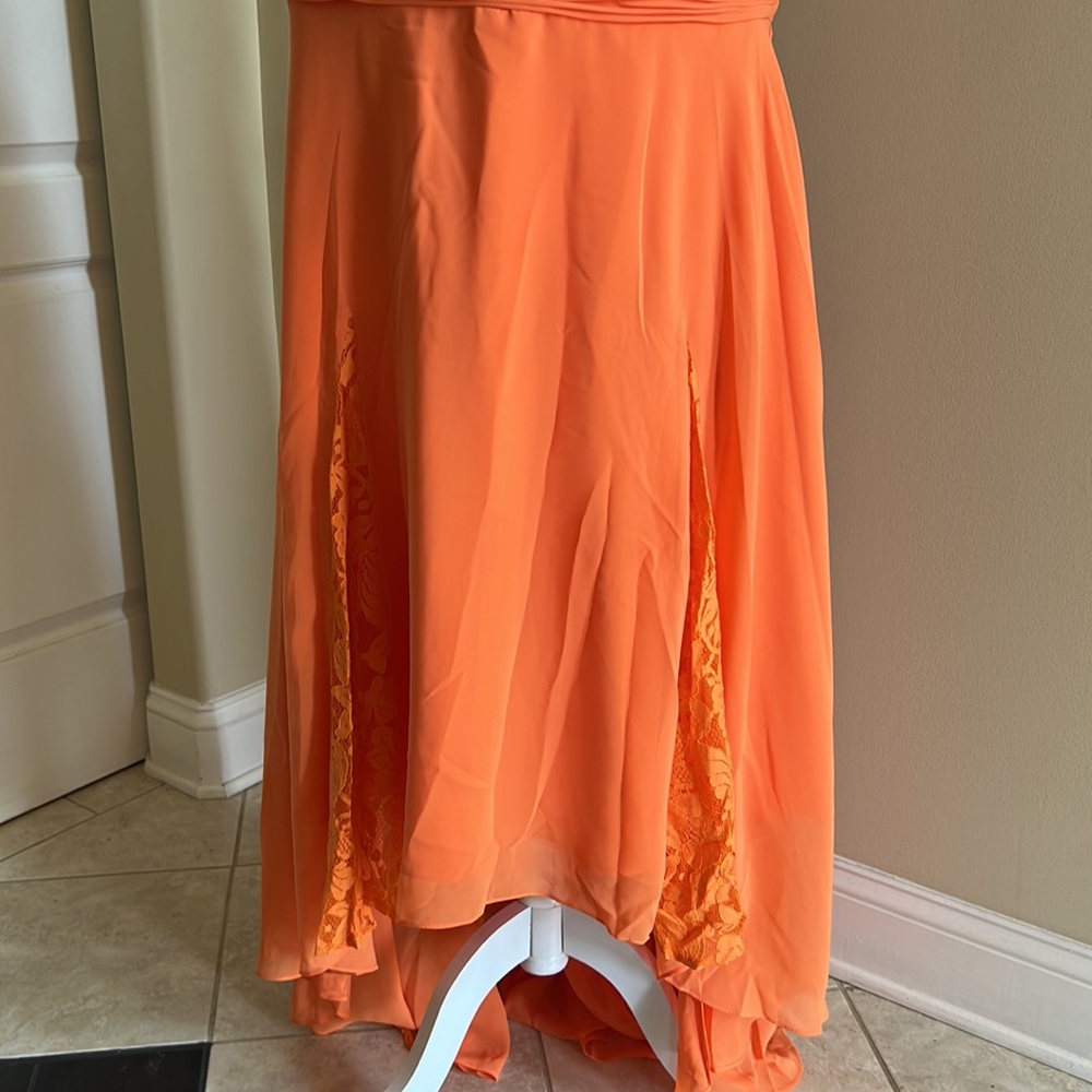 JJ’s House Formal Gown Size 16W Orange Maxi New with Tags - Picture 3 of 14